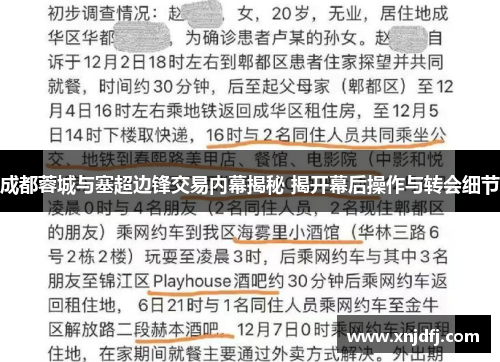 成都蓉城与塞超边锋交易内幕揭秘 揭开幕后操作与转会细节